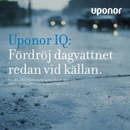 Installera IQ Utjämningsmagasin för en säker och ... - Uponor AB