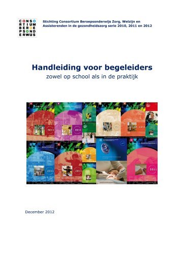 Handleiding voor begeleiders - Consortium beroepsonderwijs