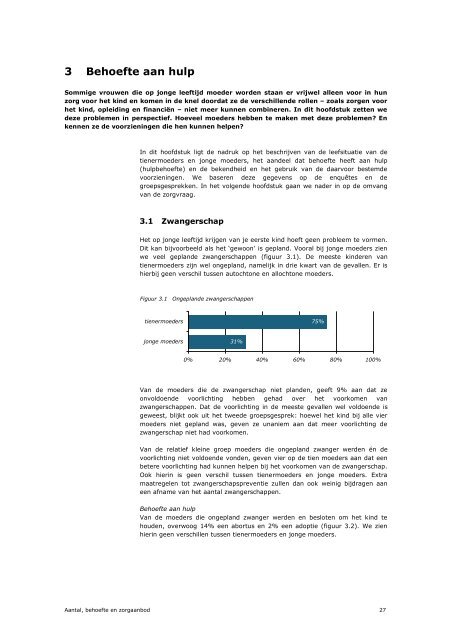 Rapport Tienermoeders en jonge moeders in Zuid-Holland-Zuid