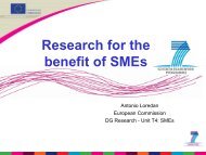 Research for the benefit of SMEs