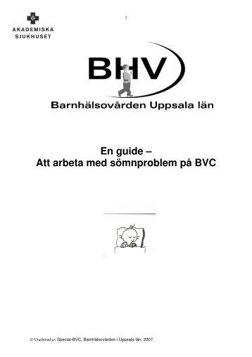 En guide – Att arbeta med sömnproblem på BVC - Webbhotell SLL