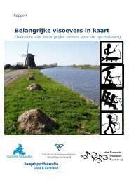 Belangrijke visoevers in kaart - Sportvisserij MidWest Nederland