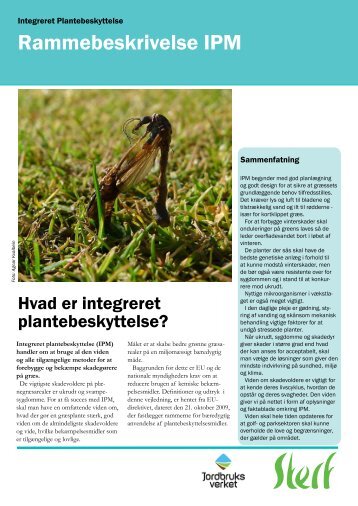 Rammebeskrivelse IPM - Scandinavian Turfgrass and Environment ...