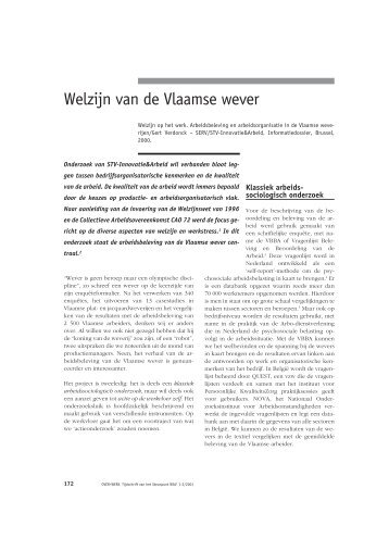 Welzijn van de Vlaamse wever - Acco