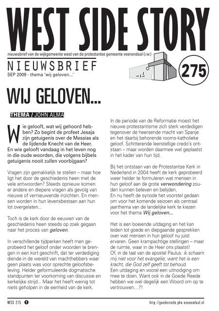 wij geloven... - Protestantse Gemeente Veenendaal