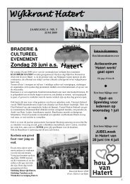 Jaargang 4, nummer 3 (juni 2009) - Wijkkrant Hatert