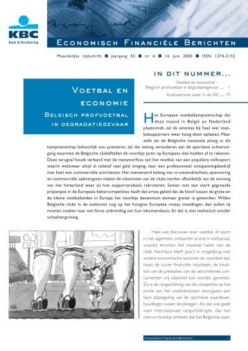 Voetbal en economie - Kbc