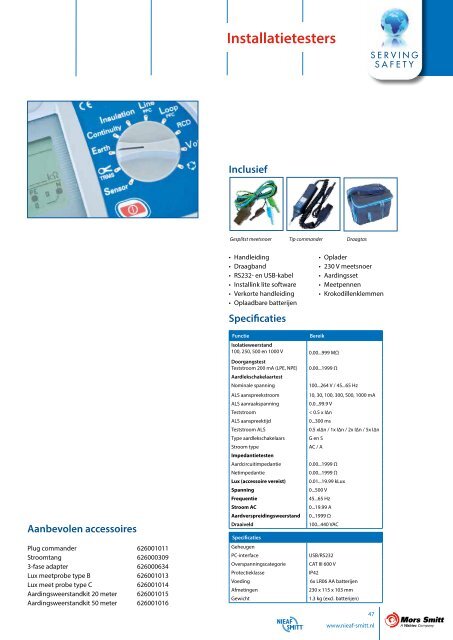 Brochure test- en meetapparatuur II(PDF : 5.63 MB) - Mors Smitt