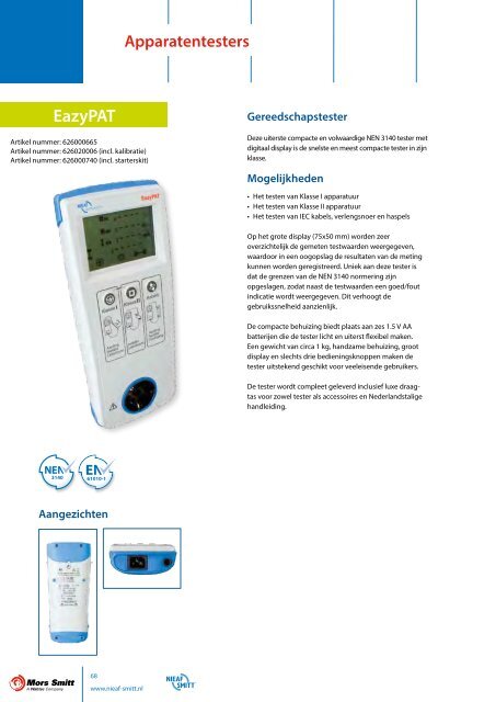 Brochure test- en meetapparatuur II(PDF : 5.63 MB) - Mors Smitt