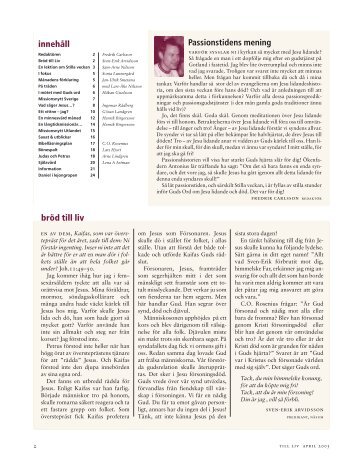 Ladda ner hela numret som pdf - Till Liv