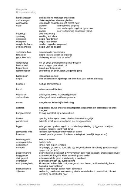 Korte samenvatting - Diergeneeskundige Studenten Raad