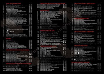 Download hier de Chinese afhaallijst (pdf) - Restaurant Far East