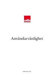 Användarvänlighet – Konsumentbroschyr - Oras