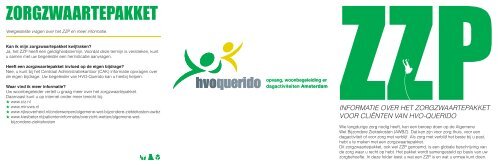 informatie zorgzwaartepakketten - HVO-Querido