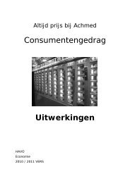 Uitwerkingen Consumentengedrag