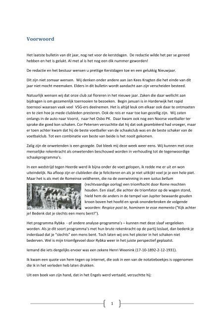 Het VSG-Bulletin van december 2012