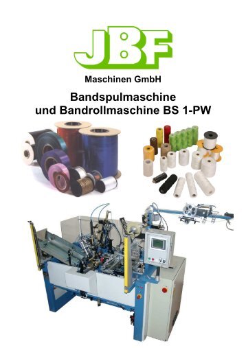 Download Datenblatt BS 1-PW + Optionen - JBF Maschinenbau GmbH