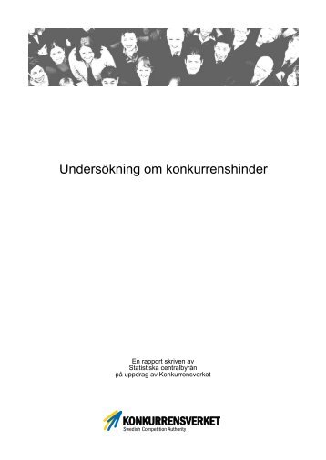 Undersökning om konkurrenshinder - Konkurrensverket