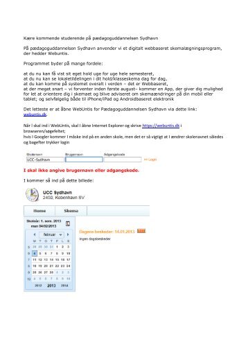 Info om nyt digitalt skemalægningsprogram - Pædagoguddannelsen ...