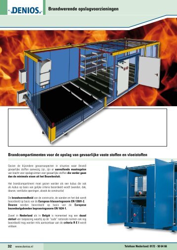 DENIOS Catalogus Brandwerende opslagvoorzieningen