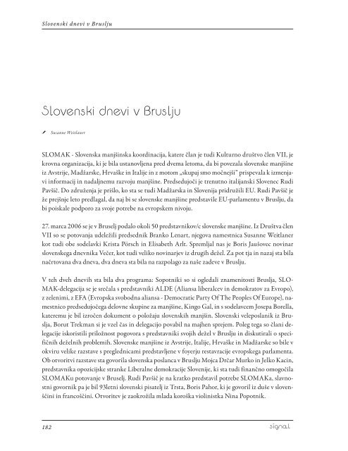 winter/zima 2006/2007 Es ist immer das Gleiche ... - Pavlova hiša