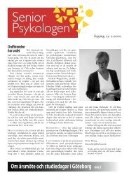 SeniorPsykologen 2_10 augusti - Sveriges Psykologförbund