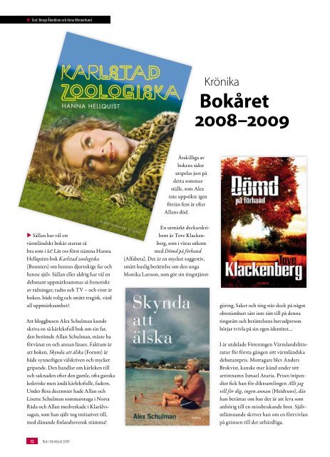 Bok i Värmland 2009 (pdf) - Region Värmland