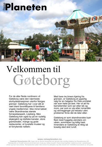 Reiseplanetens guide til Gøteborg