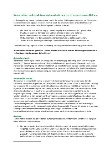 Notitie kostendekkendheid, Samenvatting, Cie 20130506.pdf