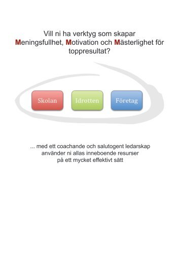 Vill ni ha verktyg som skapar Meningsfullhet ... - Coachforum.se