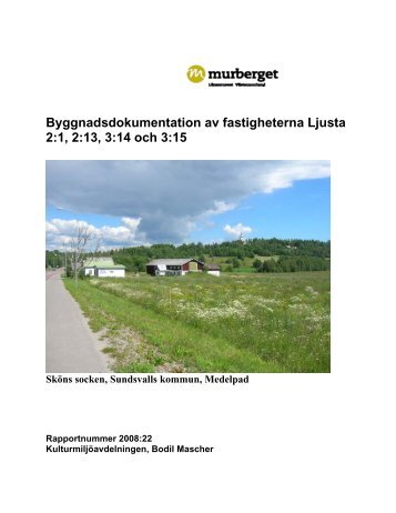 Förslag till restaurering av… - Murberget CollectiveAccess System