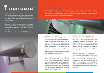 Brochure 'Grip op Licht' - Lumigrip