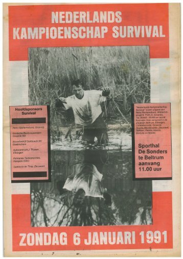 wij wensen u een voorspoedig 1991 - Survival Beltrum