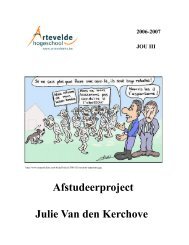 Afstudeerproject Julie Van den Kerchove - Ron Fonteine