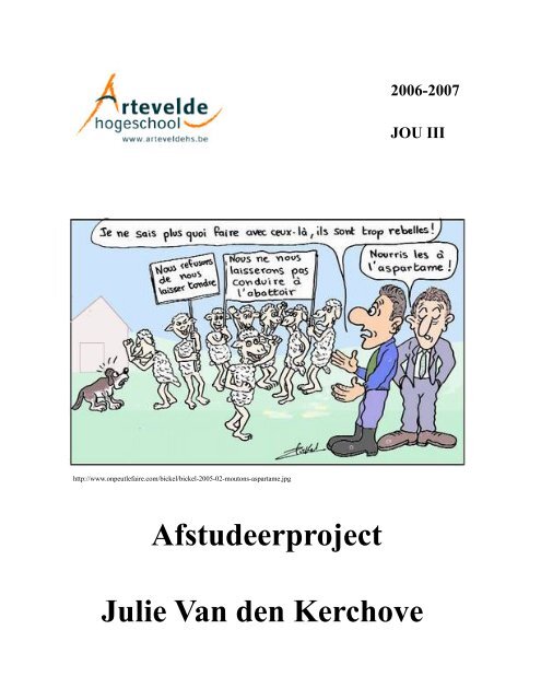 Afstudeerproject Julie Van den Kerchove - Ron Fonteine