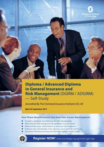 Diploma / Advanced Diploma in General Insurance and Risk ...