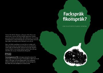 Fackspråk fikonspråk? - Schwedisch-ABC