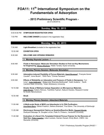 FOA11: 11 International Symposium on the Fundamentals of ...