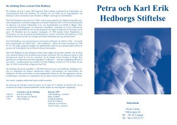 A3-montage (1+0) - Petra och Karl Erik Hedborgs Stiftelse