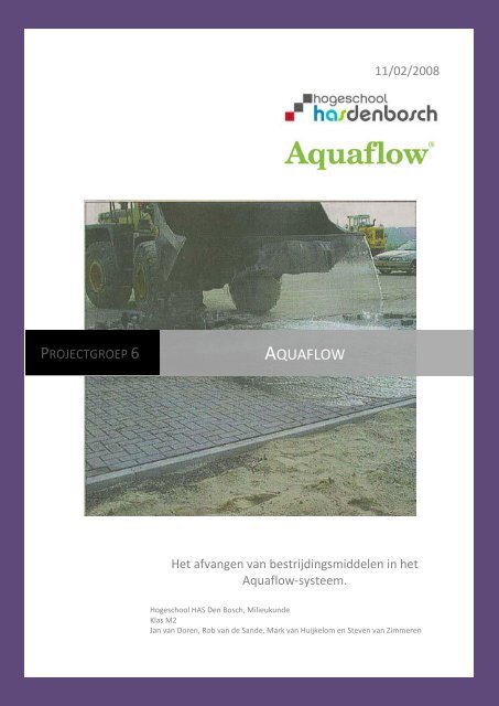 Download het rapport van de HAS Den Bosch - Aquaflow