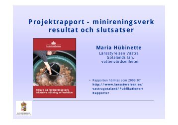 Tema Teknik 3 Maria Hübinette Minireningsverk