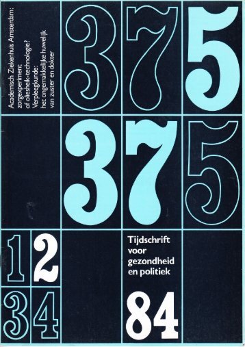 Tijdschrift Gezondheid en Politiek jaargang 1984 nr 2