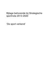 Bijlagenboek sport verkend - Gemeente Helmond