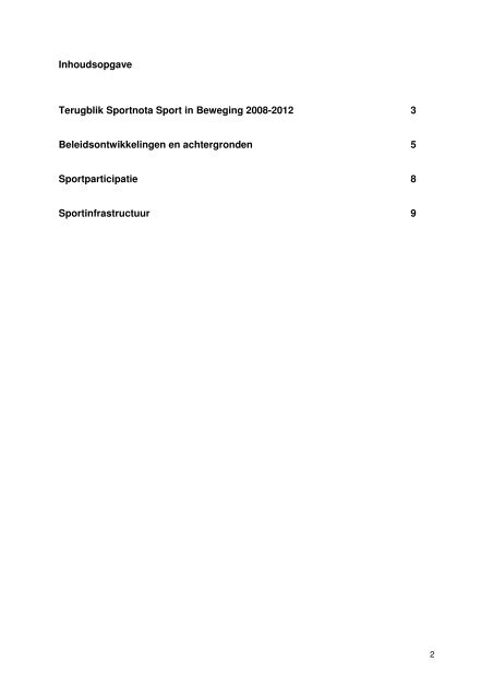 Bijlagenboek sport verkend - Gemeente Helmond