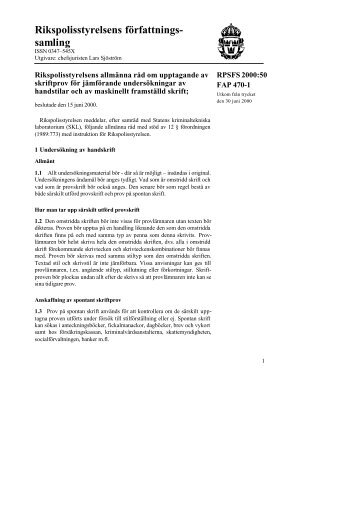 rpsfs 2000:50 - fap 470-1 - Polisen