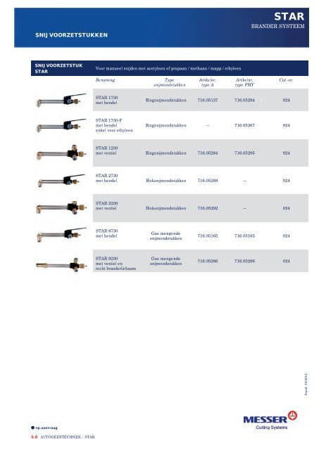 AUTOGEENTECHNIEK - Messer Cutting Systems