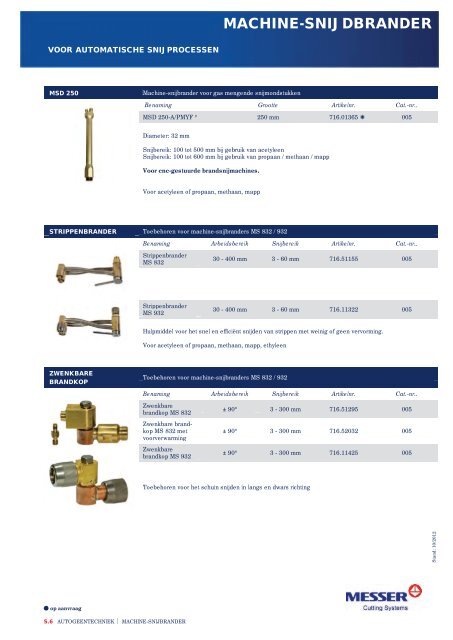 AUTOGEENTECHNIEK - Messer Cutting Systems