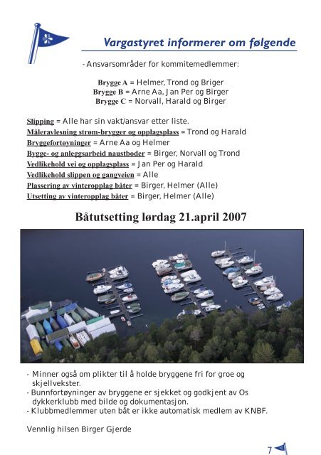 Varganytt nr. 1. 2006 - Os Båtklubb