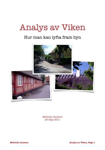 Analys av Viken - Melinda Jansson