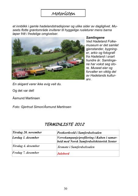 Nr 2 2012 - Motorhistorisk klubb Ringerike og Omegn - LMK